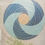Thumbnail: Placemats Set of 4 - Spiral Blue