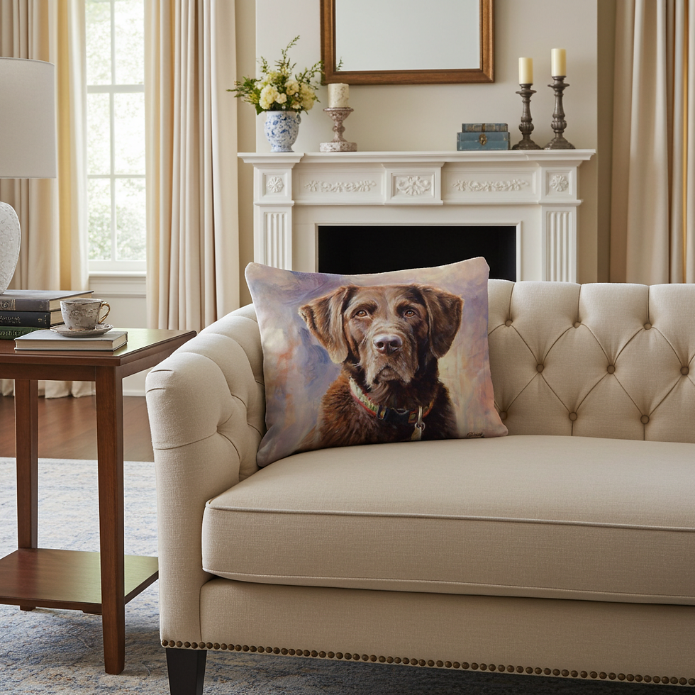 Thumbnail: Pillow - Labrador Chocolate