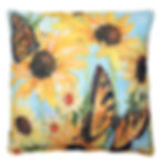 Thumbnail: Pillow - Sunflowers w/ Butterflies