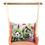 Thumbnail: 4 Piece Swing Set - Living Coral with Garden Birdhouse pillow