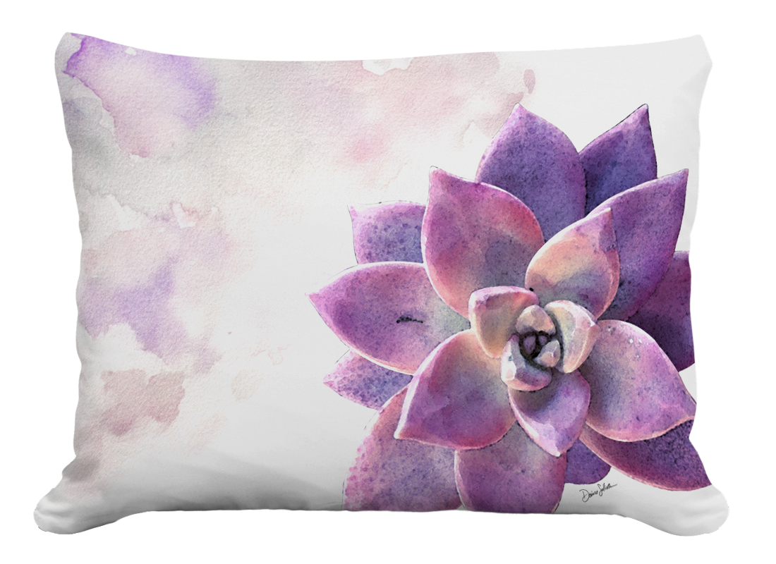 Pillow - Mystical Succulent 1 (purple)