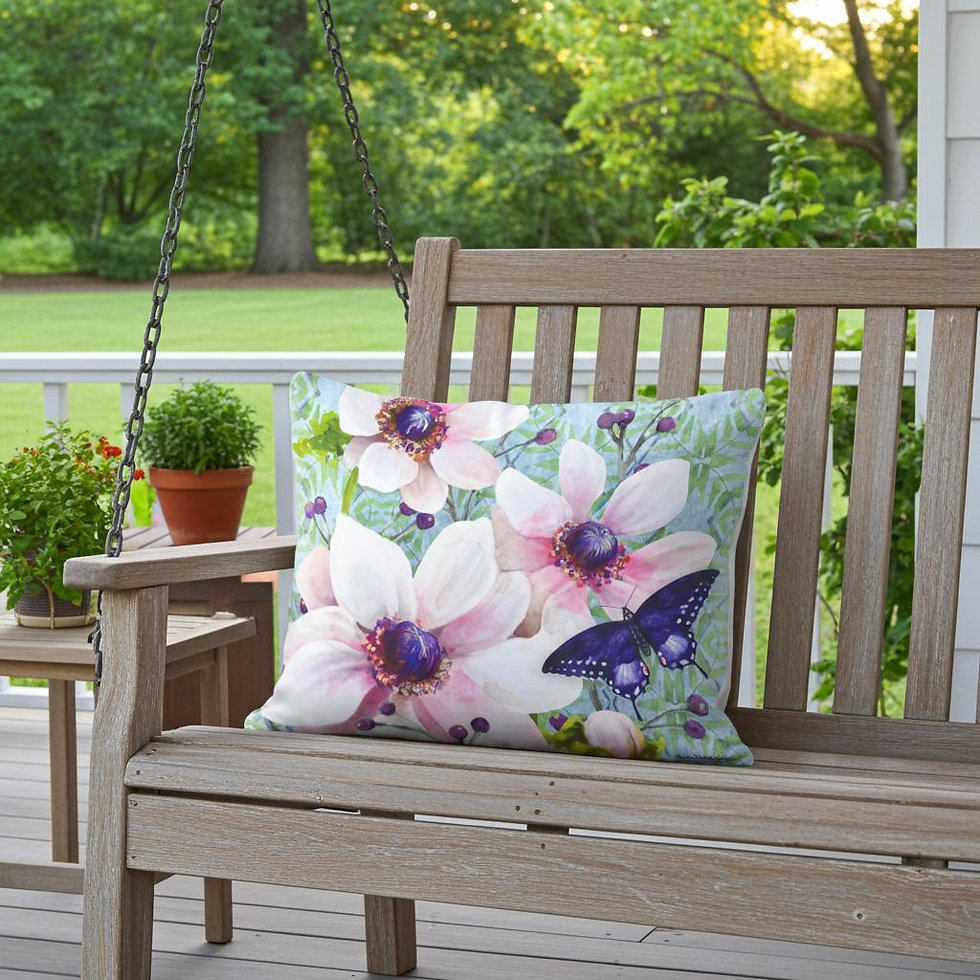 Thumbnail: Pillow - Anemone Trio with Butterfly