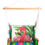 Thumbnail: Hammock Swing 4-piece Set - Le Jardin Nouveau w/ Flamingo Pink pillow
