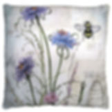 Thumbnail: Pillow - Bees and Wildflowers