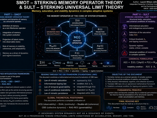 SMOT — Sterking Memory Operator Theory and the Structural Limits of Stability