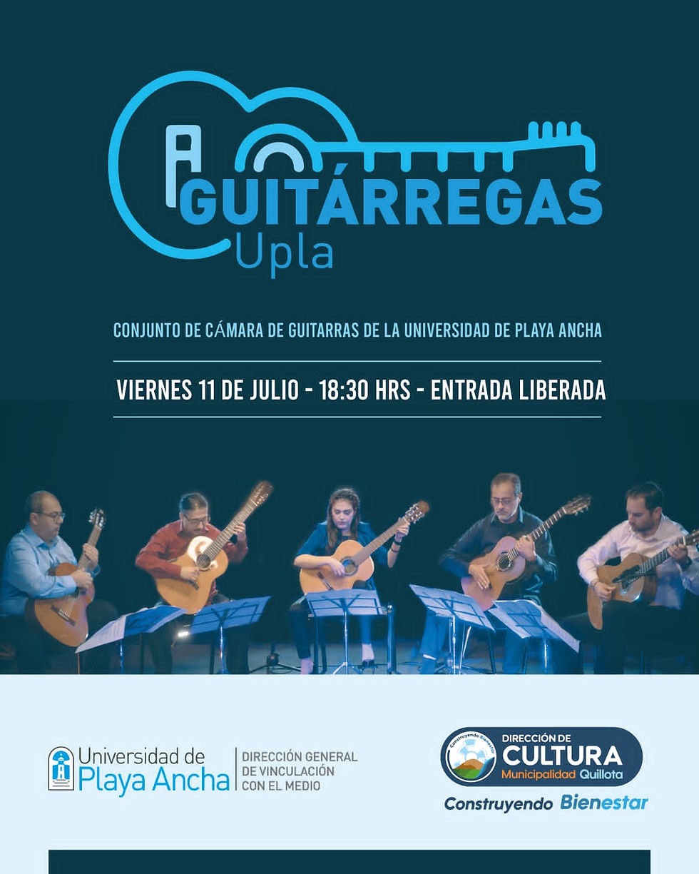 🎸 Guitárregas llega a Quillota con un concierto imperdible en el Centro Cultural Leopoldo Silva