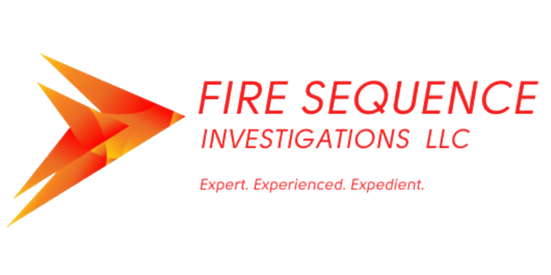 Fiery arrow logo for FIRE SEQUENCE INVESTIGATIONS LLC, "Expert. Experienced. Expedient."