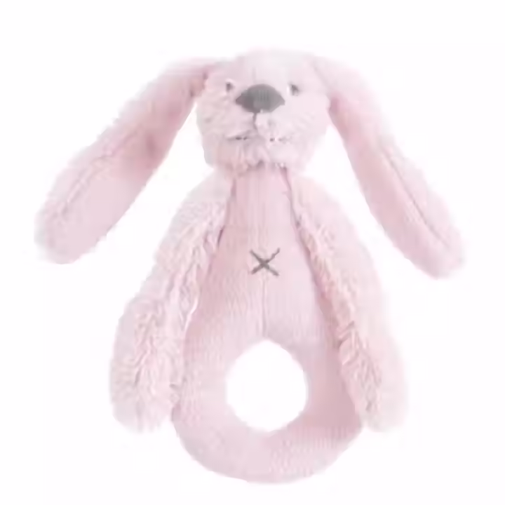 Pink Rabbit Richie Rattle by Happy Horse