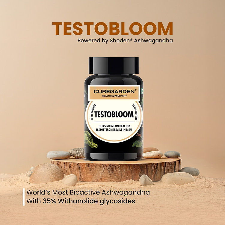 Ad Curegarden Testobloom For Testosterone Supplement 60 Caps