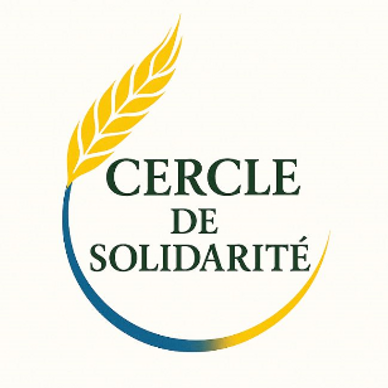 Circle de Solidarité logo with wheat and text on a white background.