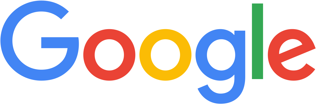 The Google logo in colorful letters on a black background.