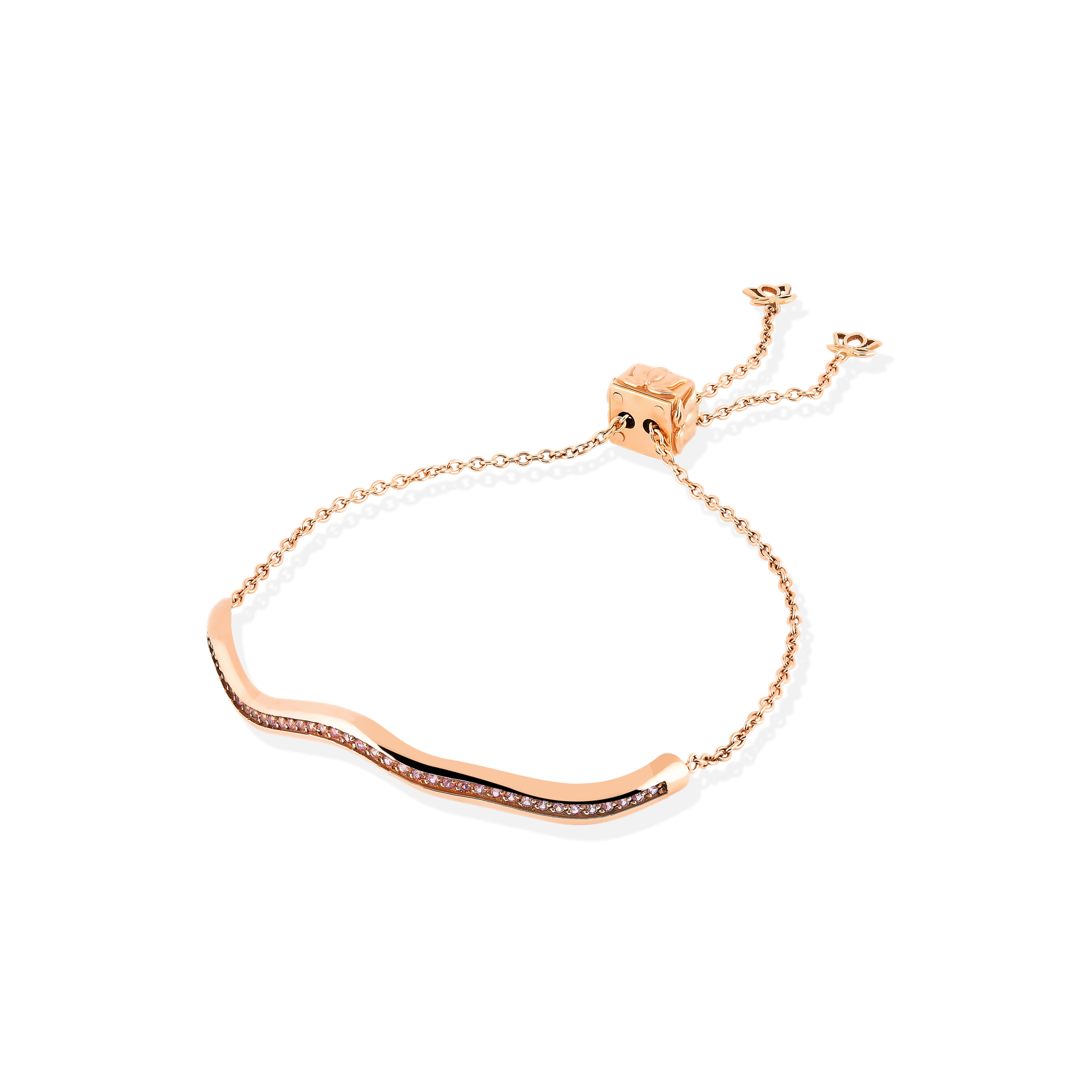 Wave Pink Sapphire Bracelet