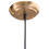 Thumbnail: Minimalist brass ceiling light with round metal frame and warm modern styling