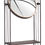 Thumbnail: Oval gray wall mirror with integrated metal shelf and modern minimalist design