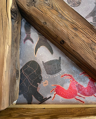 affresco digitale, dipinto, parete dipinta