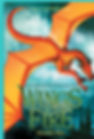 Orange dragon soaring in cloudy sky over silhouetted towers. "Wings of Fire: Escaping Peril" text in green, author Tui T. Sutherland.