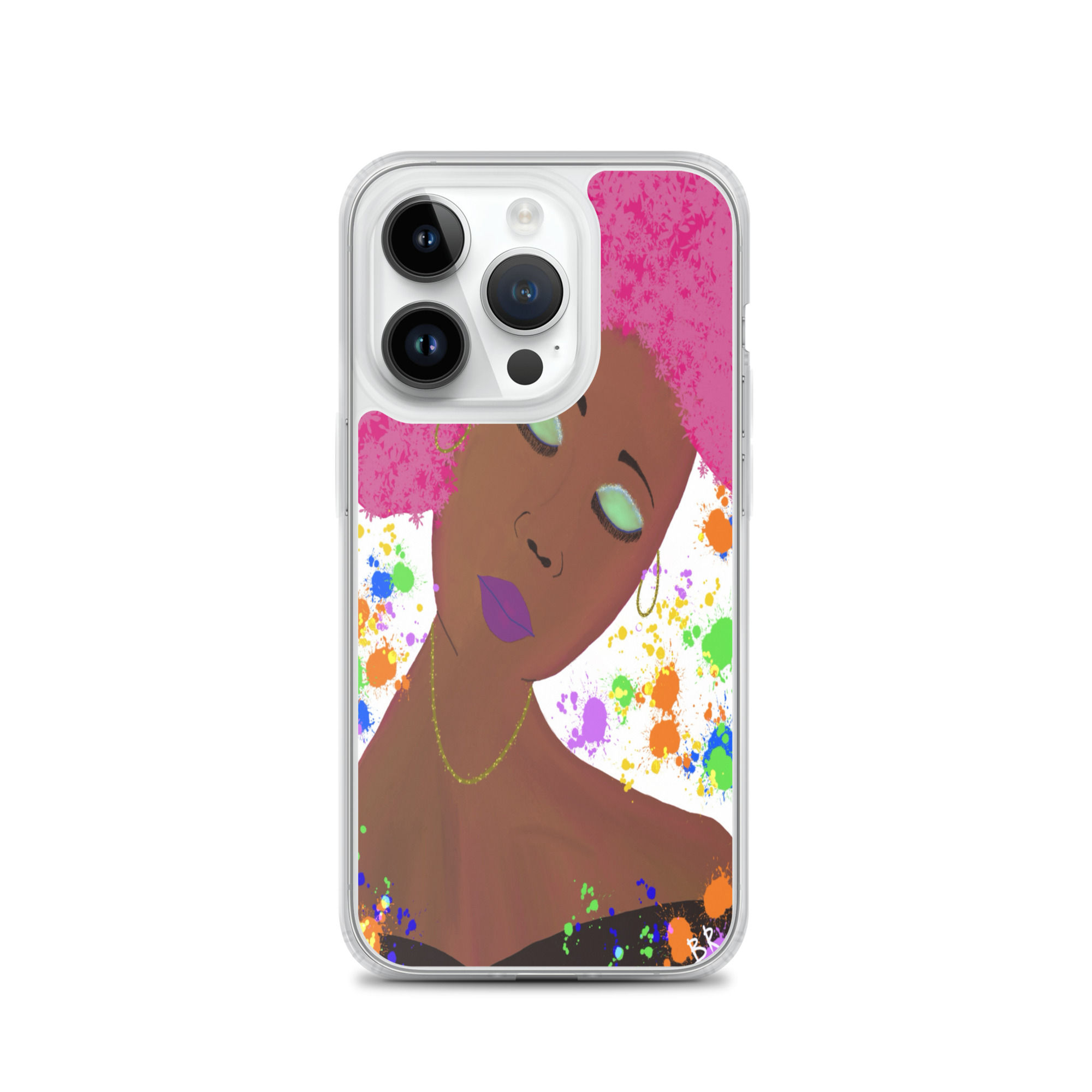 'Melanin Blossom' MagSafe® clear case for iPhone®