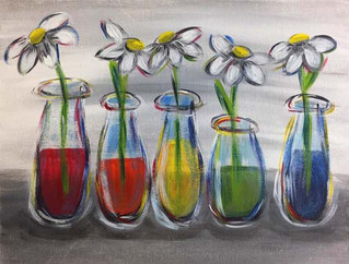 Rainbow Daisies