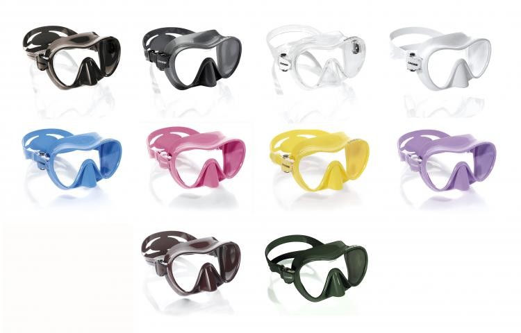ภาพขนาดย่อ: หน้ากากดำน้ำ F1 Frameless Colorama Dive Mask