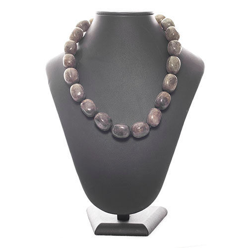 Collier pierres roulées Labradorite