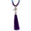 Miniature : Mala Améthyste - aventurine - cristal de roche + OM