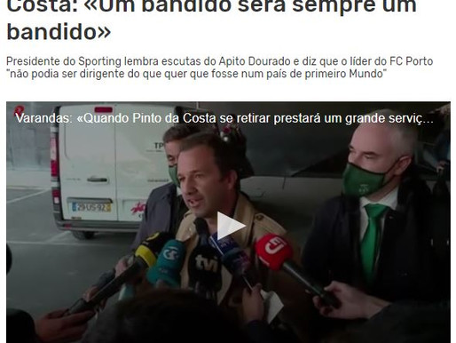 Luís Teves 28/10/2020 - O BANDIDO CONFUNDIDO!