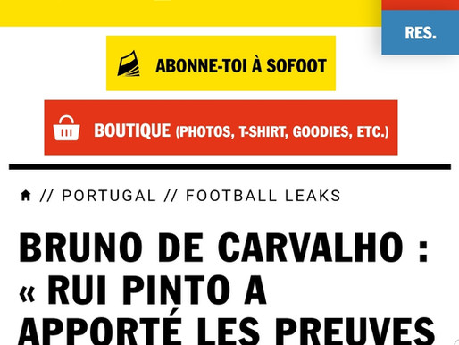 Entrevista de Bruno de Carvalho à revista francesa So Foot