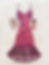 Thumbnail: ❀ 2000s Pink & Purple Graphic Detailed Midi Dress ❀