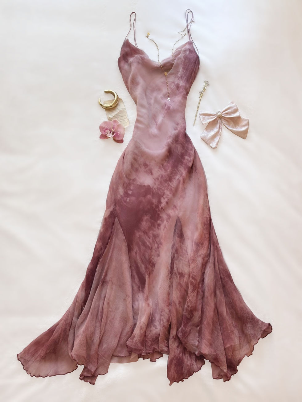 Thumbnail: ❀ True Vintage Ombré Dollette Maxi Dress ❀