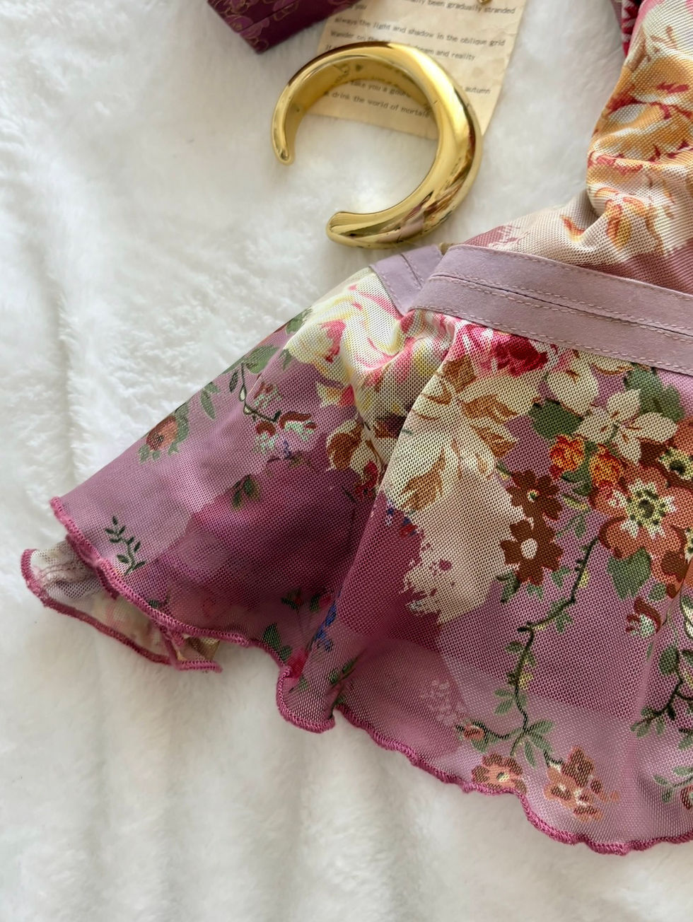 Thumbnail: ❀ Dollette Floral Waist Flattering Lace Tied Cami Top ❀