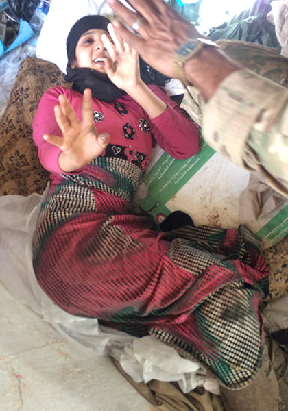 Ghofran during the FBR rescue during battle with ISIS fighters in Mosul, 2017.