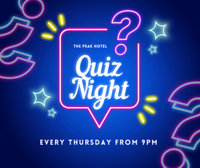Peak Quiz Night, Thursdays 9pm