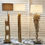 Thumbnail: PURE UNIQUE LARGE DRIFTWOOD TABLE LAMP BEIGE WITH LINEN SHADE