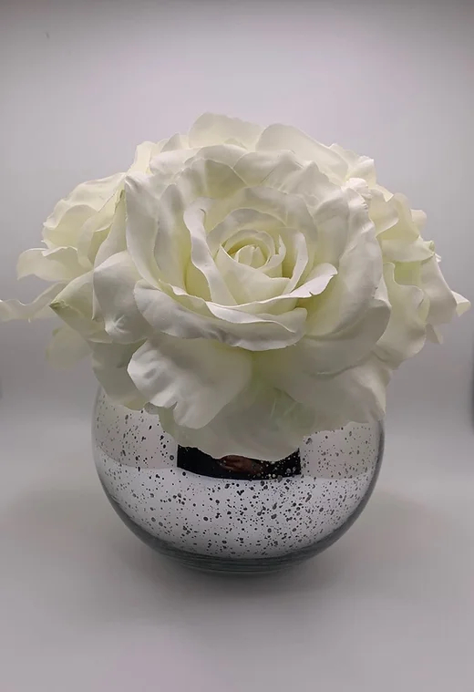 MIRRORED ROSE BOWL