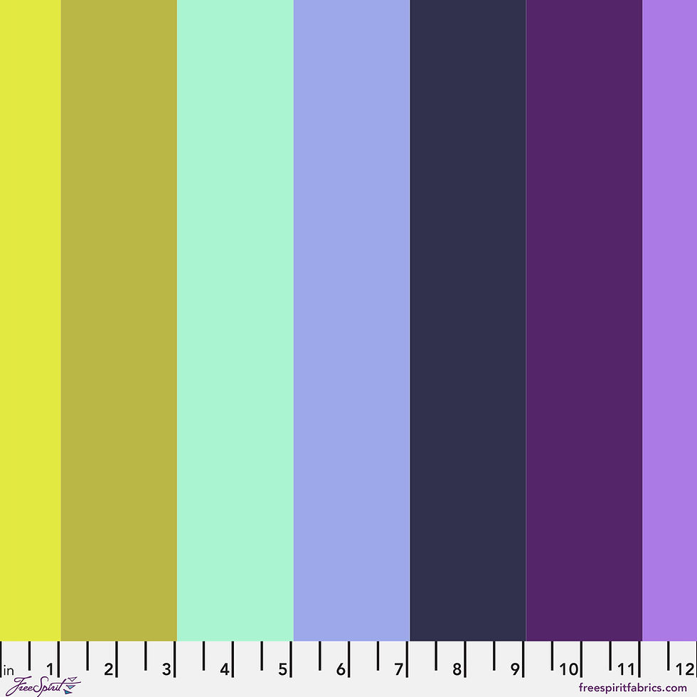 Thumbnail: Tula Pink - Floral Reef - Seagrass Colourway Half Metre Bundle