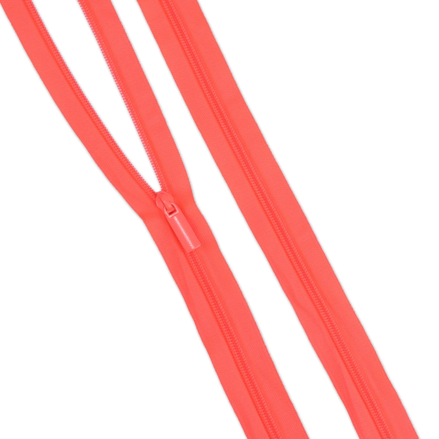 Tula Pink Sallie Tomato- Legendary - Nylon Neon Coral Zipper ZBY5C144