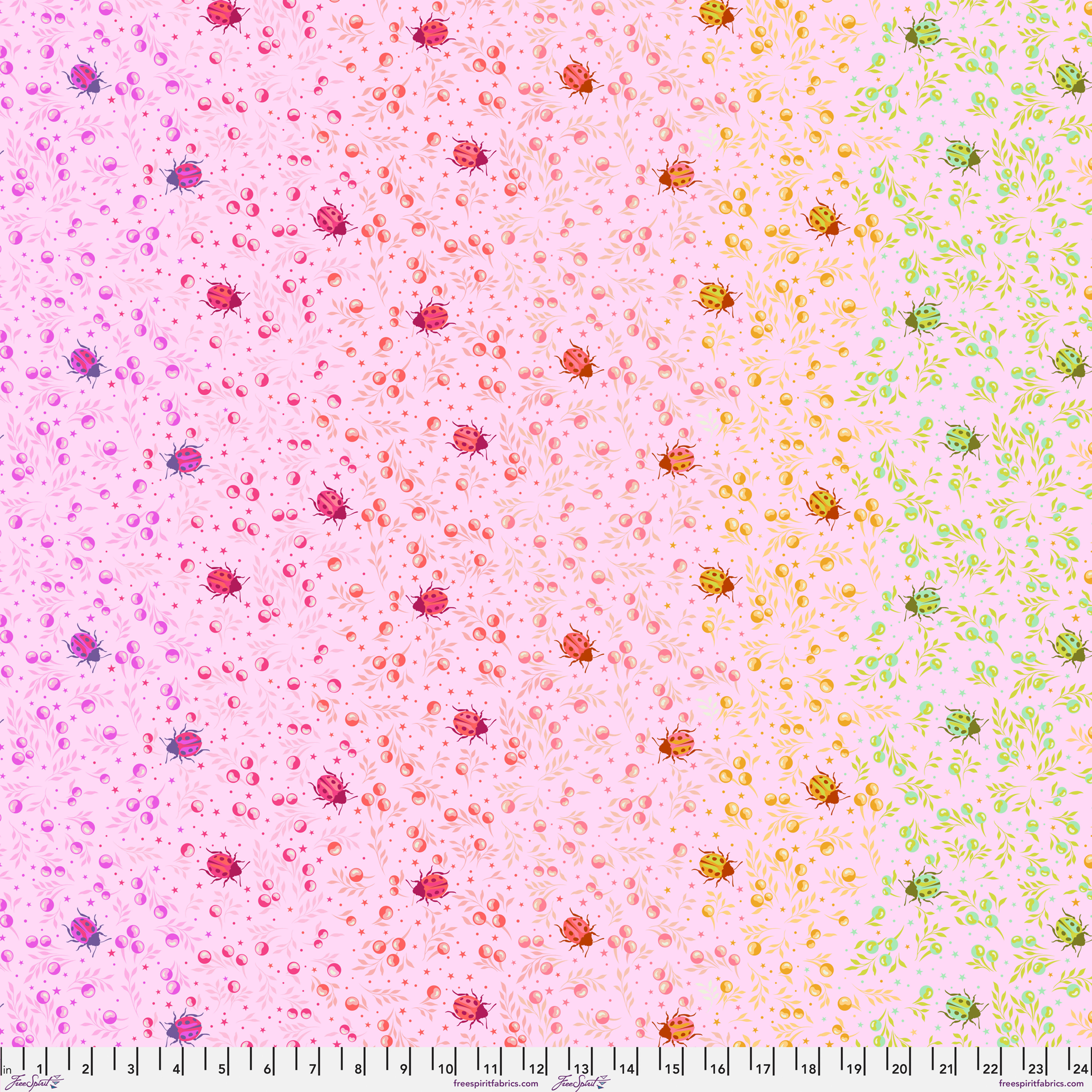 Tula Pink - Down to Earth - Spot On PWTP296.Afterglow
