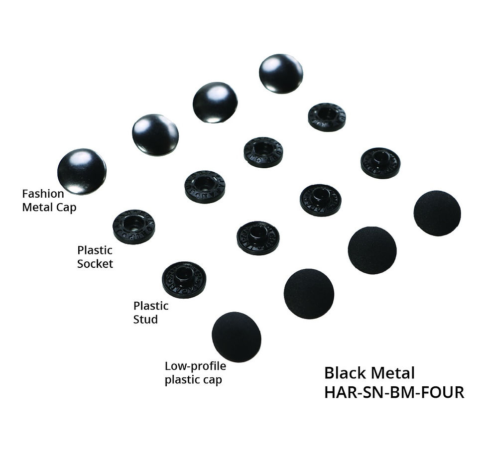 ByAnnie - Tool-Free Snaps - Black Metal