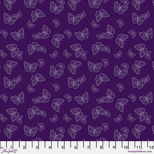 Rachel Hauer - Garden Bed - Butterflies Purple