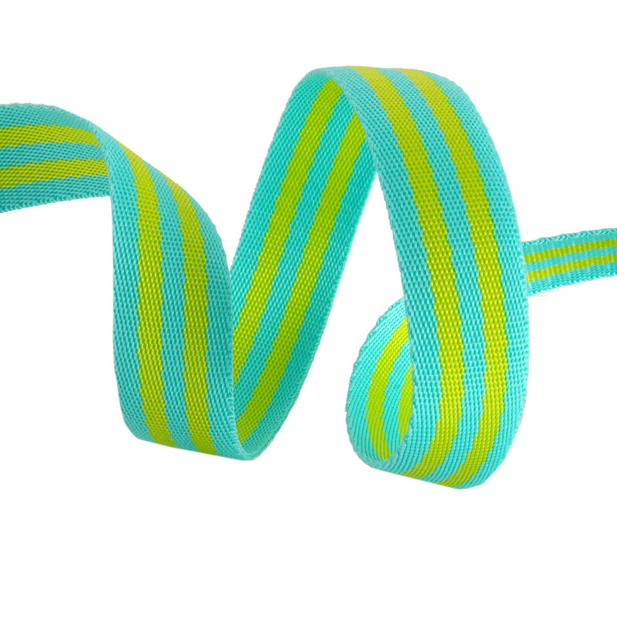 Tula Pink - Webbing - 1" Lime/Turquoise