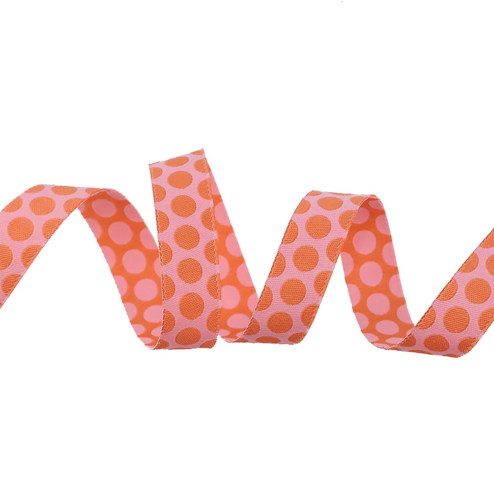 Tula Pink - Renaissance Ribbon - Dinosaur Eggs in Blush - TK109/2