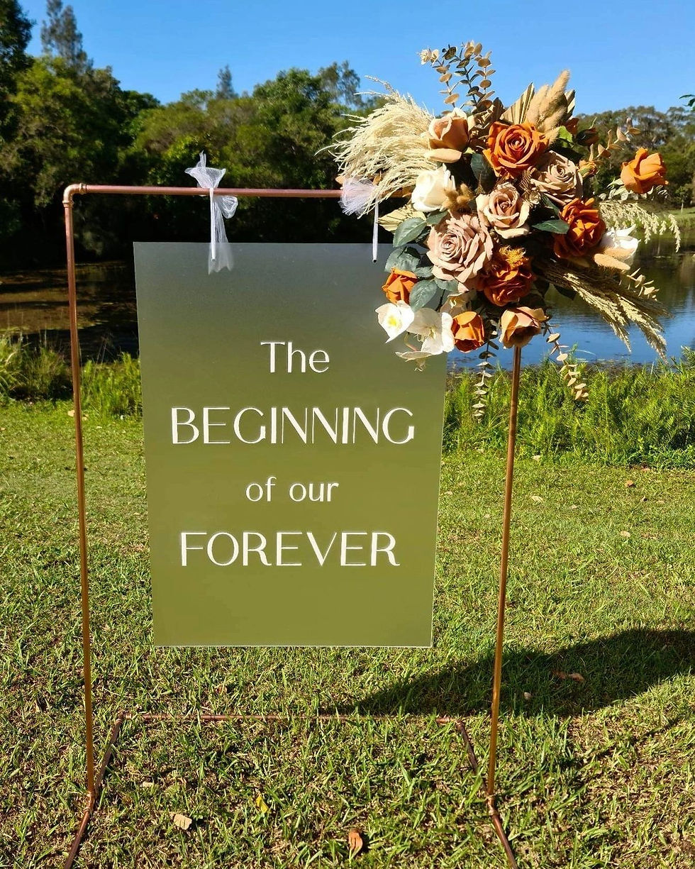 Tuscan Love Ceremony Sign