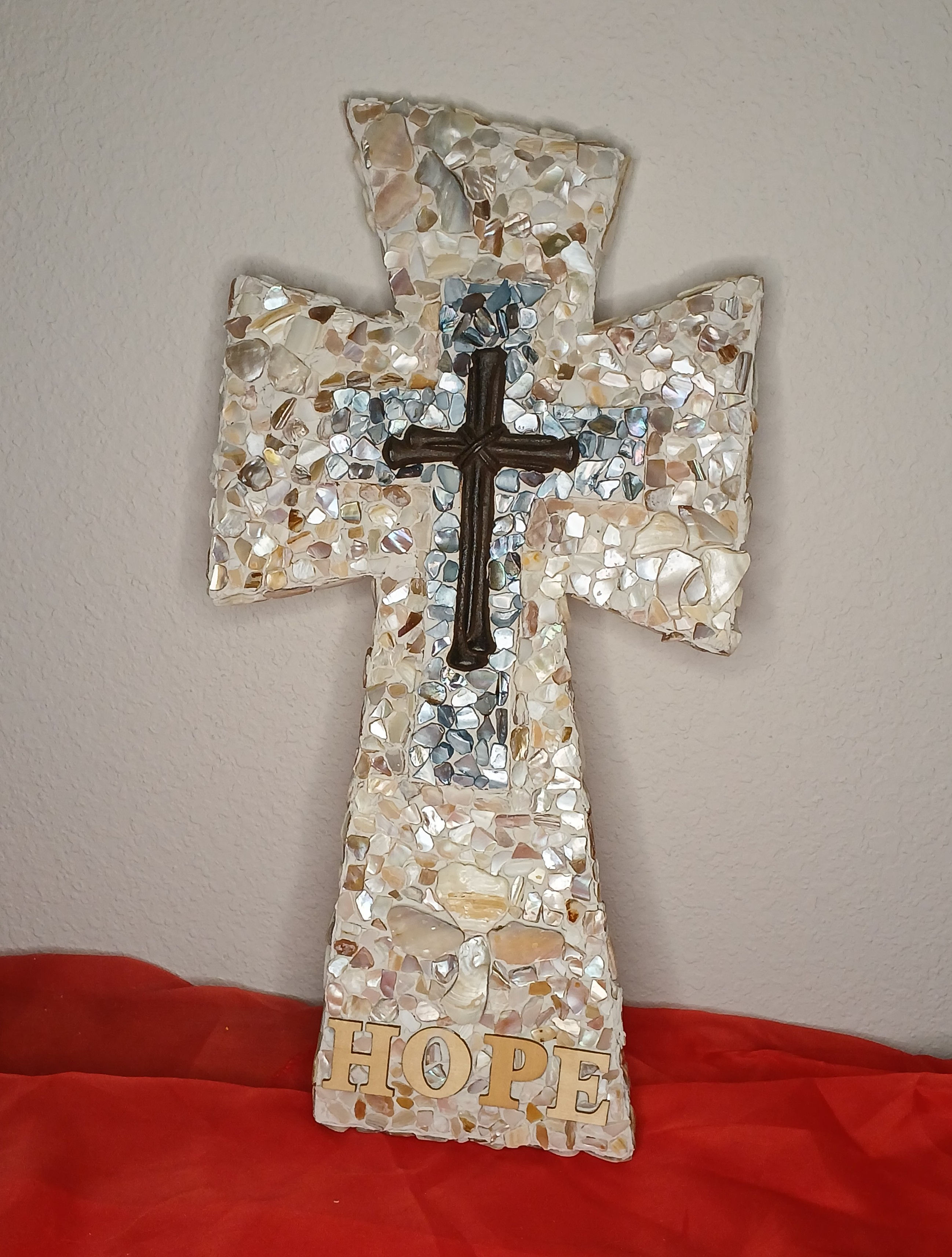 3 Layer Mosaic Wall Cross
