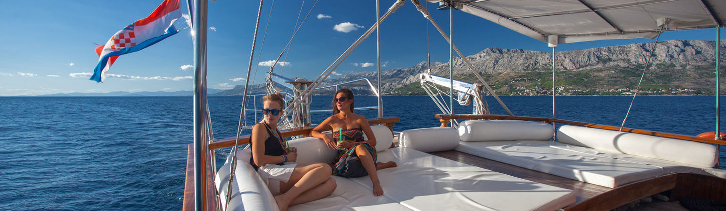 Sun Deck and Lounging Area Gulet Stella Maris 38m