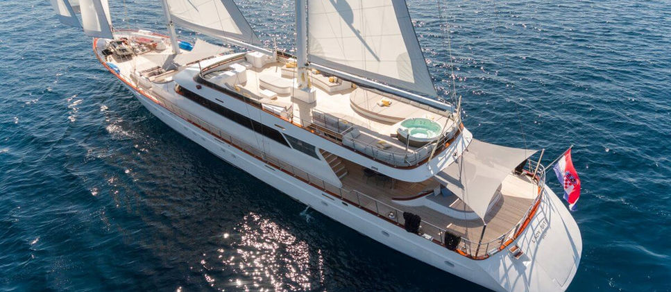 Luxury gulet Lady Gita sailing in Croatia