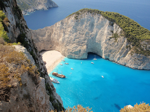 Navagio Shipwreck Beach Zakynthos Exotic Ionian Sea View