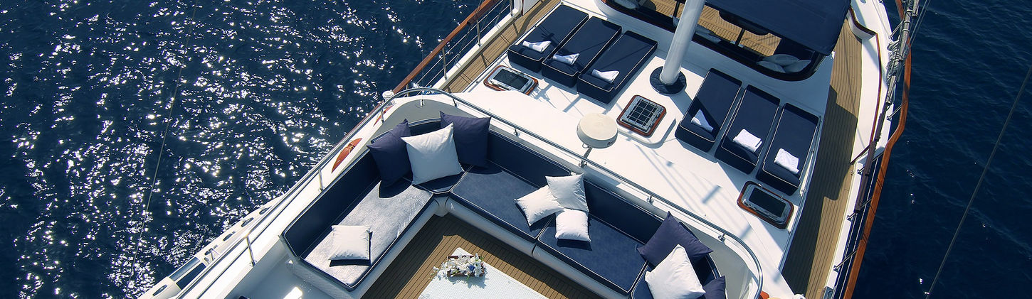 Al Fresco Dining Aft Deck Gulet Aurum for 12 Guests