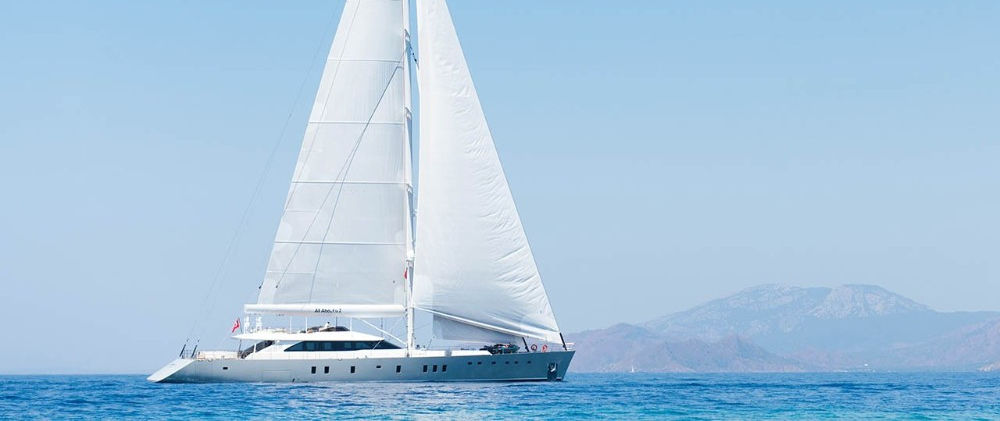 All About U 2 gulet exterior side view sailing Turkish Riviera