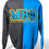 Thumbnail: Mu Beta Phi Embroidered Split Color Split Sweatshirt