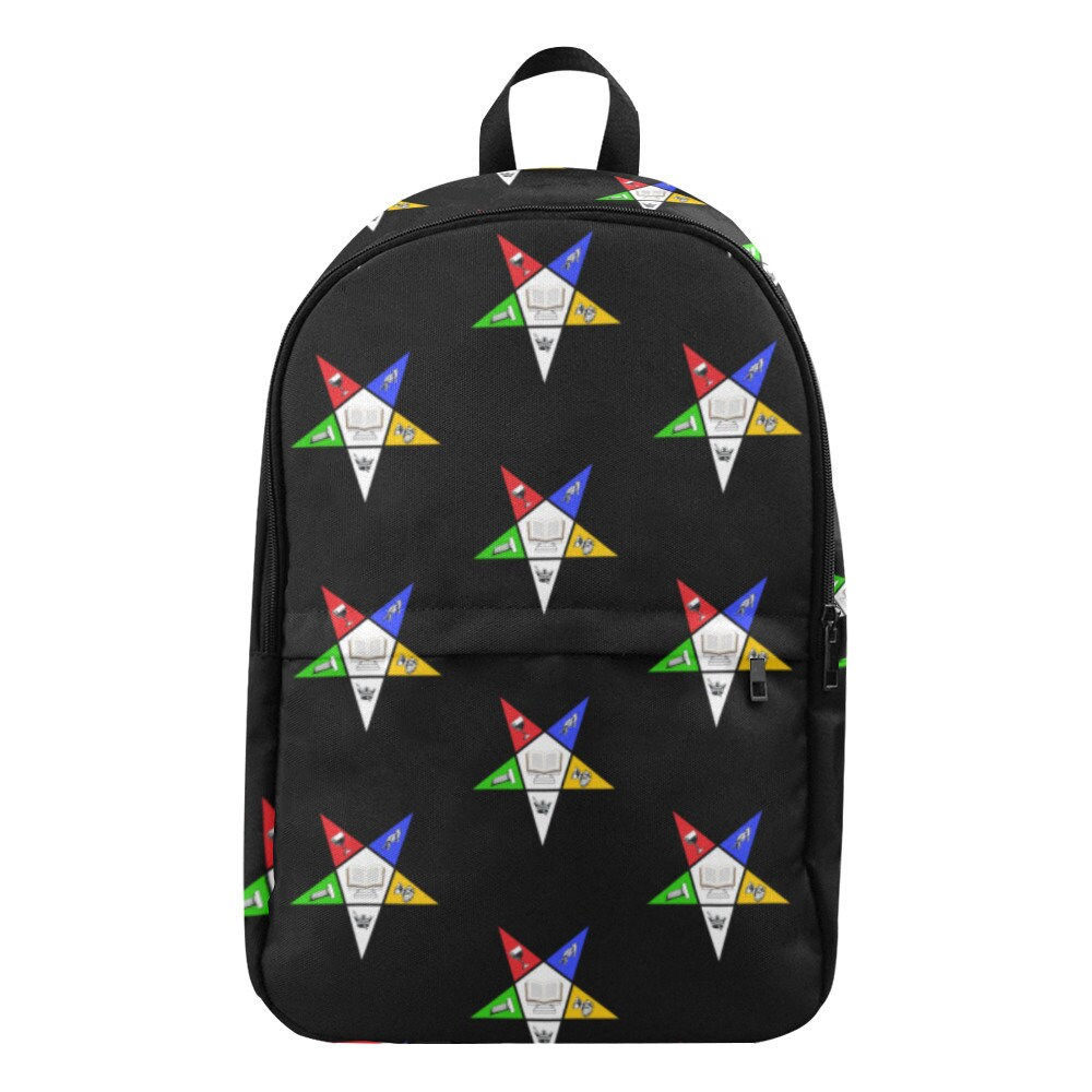 Order of Eastern Star OES Black logo Backpack, OES Bag